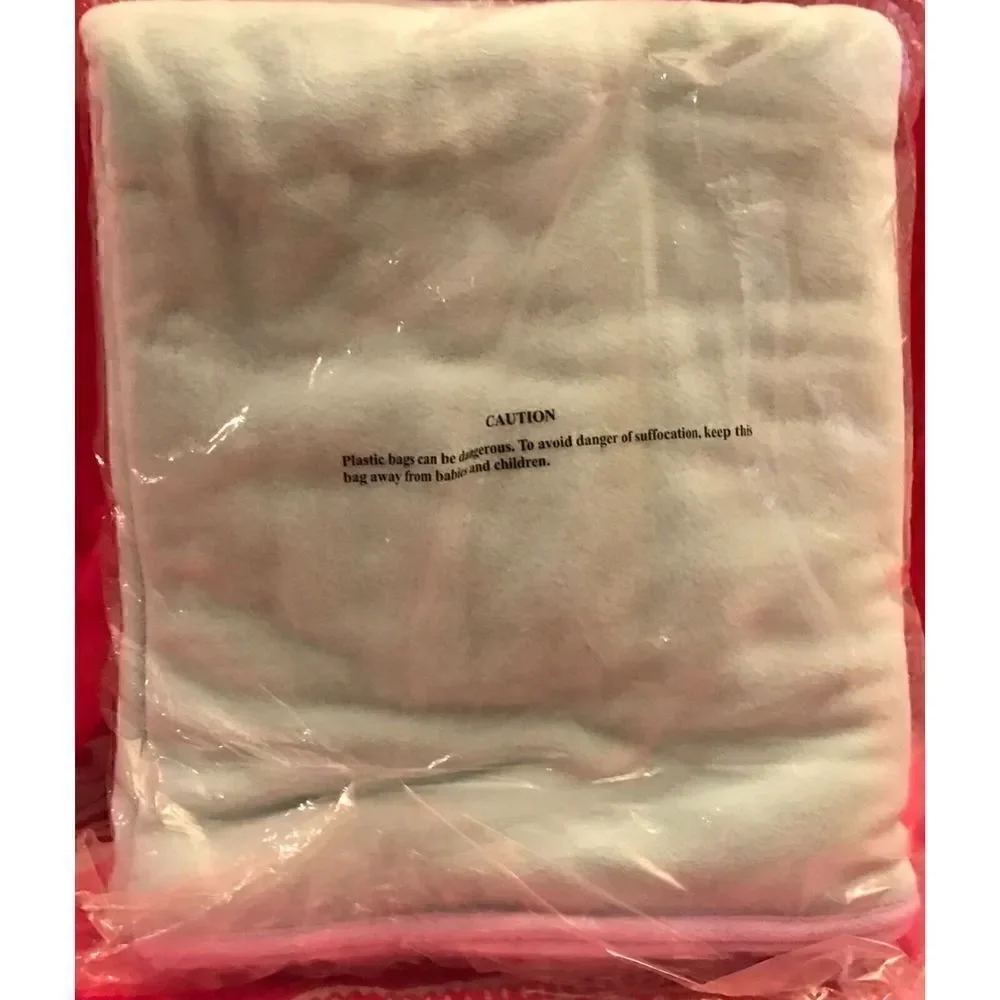 Disney Peter Pan Tinkerbell Appliqué  Fleece Throw 50” x 60” NIB ASAP Ship